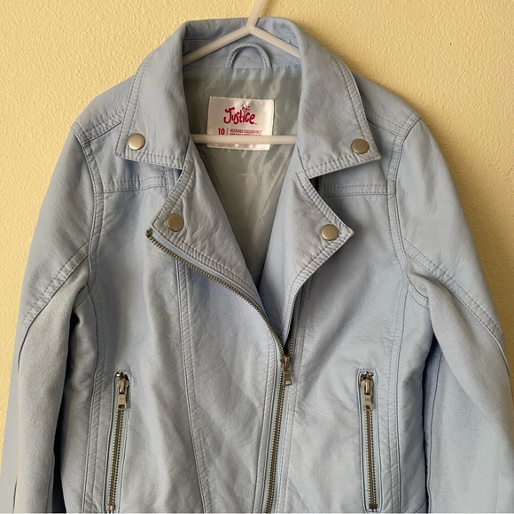 Justice Faux Leather Jacket - Picture 3 of 11